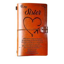Diário PRSTENLY Sisters Gifts from Sister Leather 140 páginas Diário PRSTENLY Sisters Gifts from Sister Leather 140 páginas