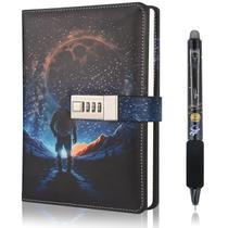 Diário Purtarly Space com Lock Journal para meninos de 8 a 12 anos