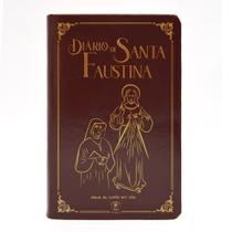 Diário Santa Faustina Bolso Couro - Divina Misericórdia
