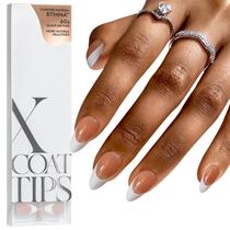 Dicas de unhas em gel francês Btartbox Nails XCOATTIPS Brown Ammond