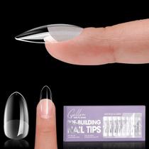Dicas de unhas GELLEN Tipex Prebuilding 320 unidades de amêndoa média