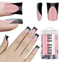 Dicas de unhas NOVO OVO Halloween Black French Tip Duck x240 Dicas de unhas NOVO OVO Halloween Black French Tip Duck x240