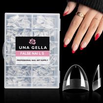 Dicas de Unhas UNA GELLA - Aplique Curto Ammond Gel e Pontas de Unha (Meia Cobertura)