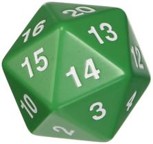 Dice Koplow Games Green Jumbo D20 Countdown 55mm