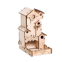 Dice Tower TowerRex portátil em acrílico e madeira para jogos Dice Tower TowerRex portátil em acrílico e madeira para jogos