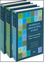 Dicionário da língua de sinais do Brasil: a libras em suas mãos - 3 volumes - EDUSP