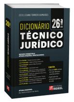 Dicionário Técnico Jurídico - 26ª Edição - Rideel