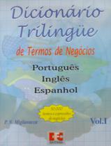 Dicionario Trilingue De Termos De Negocios: Portugues / Ingles / Espanhol - EDICTA