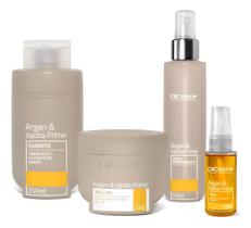 DIColore - Kit Argan e Jojoba Prime Shampoo, Máscara, Óleo e Spray Desembaraçante Reconstrução Nutrição Crescim. Capilar DIColore - Kit Argan e Jojoba Prime Shampoo, Máscara, Óleo e Spray Desembaraçante Reconstrução Nutrição Crescim. Capilar