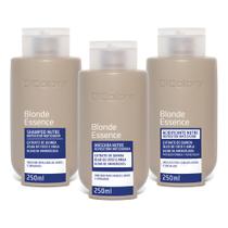 Dicolore Kit Blonde Essence Shampoo, Máscara, Acidificante Matizador Nutre Repositor 250ml