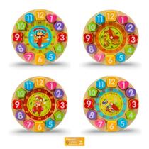 Didaticos Aprenda Brincando Relogio Cores Sortidas DM Toys Brinquedo Educativo