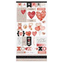 Die Cuts Litoarte Scrapbook Amor Aquarela - LDC-022
