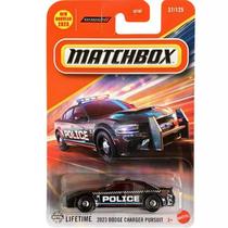 Diecast Car Matchbox 2023 Dodge Charger Pursuit escala 1:64 Diecast Car Matchbox 2023 Dodge Charger Pursuit escala 1:64