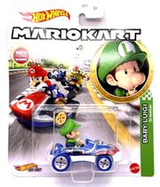 DieCast Hot Wheels Mario Kart Baby Luigi Sneeker em escala 1:64