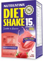 DIET SHAKE MORANGO Nutrilatina 420g