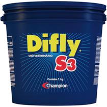 Difly S3 Champion Sal Contra Carrapato Mosca Do Chifre 1kg