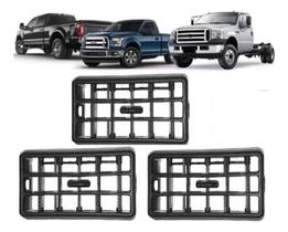 Difusor 3 Grade Ar Painel F250 F350 F4000 1998 A 2011 Preto