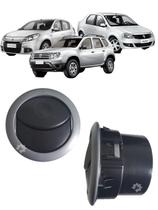 Difusor Ar Central Lateral Prata Logan Sandero Duster 2007 2014