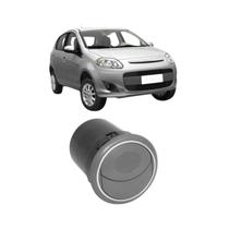 Difusor Ar Cinza Com Aro Prata Painel Palio 2012 A 2018