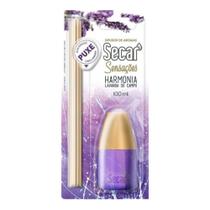 Difusor Aroma Secar 100ml Lavanda Com Varetas Óleos Essenciais Mau Cheiro Odores Sala Quarto Cozinha Banheiro Escritório Odorizador Odorizante