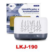 Difusor Aromático Simulador de Chamas Branco Luatek LKJ-190 Difusor Aromático Simulador de Chamas Branco Luatek LKJ-190