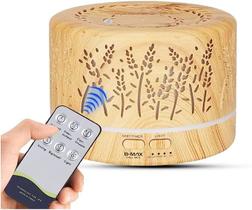 Difusor Aromatizador De Ambiente Para Oleo Essencial 700ml - Flores Bmax BM-319A (Marron Claro)