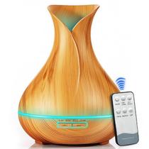 Difusor Aromatizador E Umidificador Com Controle Remoto Ambientes 400ml Led 7 Cores