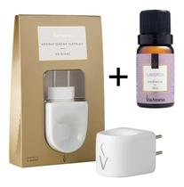 Difusor Aromatizador Elétrico Porcelana Branco para Tomadas com essência Via Aroma