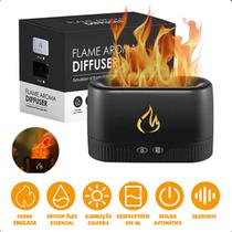 Difusor Aromatizador Flame Umidificador Ar Óleos Essenciais ideal para aromaterapia