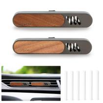 Difusor Aromatizador para Carro Glosiory 2 Unidades em Metal e Madeira Difusor Aromatizador para Carro Glosiory 2 Unidades em Metal e Madeira