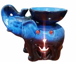 Difusor Aromatizador Rechaud À Vela Elefante Sorte 11cm