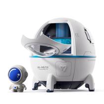 Difusor Aromatizador Umidificador de Ar Astronauta Nave Espacial Recarregável Bivolt 220ml Led-Bmax