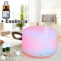 Difusor Aromatizador Umidificador Ultrassonico C/ Controle Remoto E 7 Cores LED