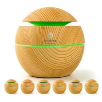 Difusor Aromatizador Umidificador Ultrassônico USB BMax Madeira Led