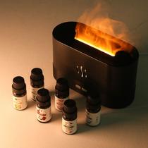 Difusor de Ambiente Luz de Chama Aroma Terapia Air Essencial Óleo Umidificador Aromatizador Ambiente