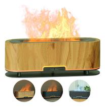 Difusor De Ambiente Umidificador D Ar Aromatizador Led Chama