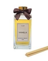 Difusor de Ambiente Vanilla 250ml Artesanal Varetas Fibra Aromatizador Lavabo Quarto Difusor de Ambiente Vanilla 250ml Artesanal Varetas Fibra Aromatizador Lavabo Quarto