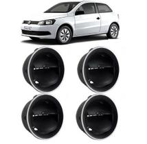 Difusor De Ar Central Lateral Voyage G5 Borda Aro Prata Kit