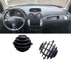 DIFUSOR DE AR CITROEN - C3 2011 a 2013 - PRETO GLOBINHO DF801