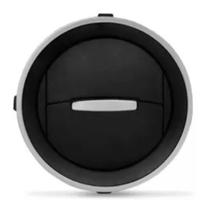 Difusor de Ar Gol Voyage G4 G5 G6 Botão e Aro Prata - Ap1310