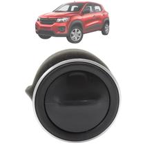 Difusor De Ar Kwid Laterais 2018 Até 2021 Cor:Preto Com Aro Prata