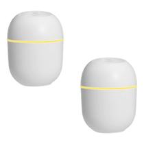 Difusor De Ar Mini Pequeno Usb Led Egg Aromatizador Kit 2 Un