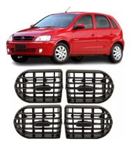 Difusor De Ar Novo Corsa Hatch Sedan Montana Kit 4 Peças