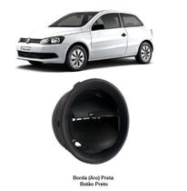 Difusor de Ar Painel CENTRAL LATERAL GOL VOYAGE SAVEIRO G6 Borda e Aro PRETO com Botão PRETO