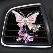 Difusor de Ar para Carro Gowxs com Presilha Dupla de Borboleta e Strass