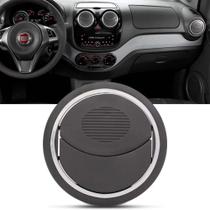 Difusor de Ar PCentral Lateral Doblo 2002 a 2018 Novo Palio 2012 a 2018 Cinza Escuro Aro Prata - Nat
