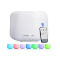 Difusor de Aroma Aromatizador Umidificador de Ar Luz Led Luminária Colorido 300ml 7 Cores