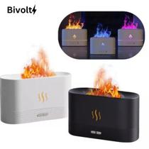 Difusor de aroma bivolt com chama ajustável e USB Difusor de aroma bivolt com chama ajustável e USB