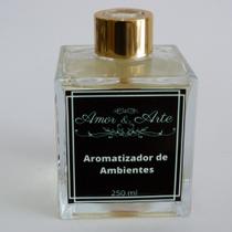 Difusor De Aromas Artesanal 250 Ml Vidro Cubo