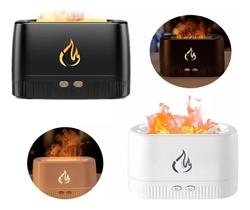 Difusor de Aromas Chamas 3 em 1 Umidificador + Luminária LED USB
